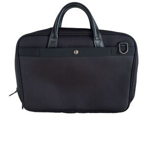 Ace Aramis Men Black Nylon Laptop Business Bag Top Handle  NEW No Shoulder Strap